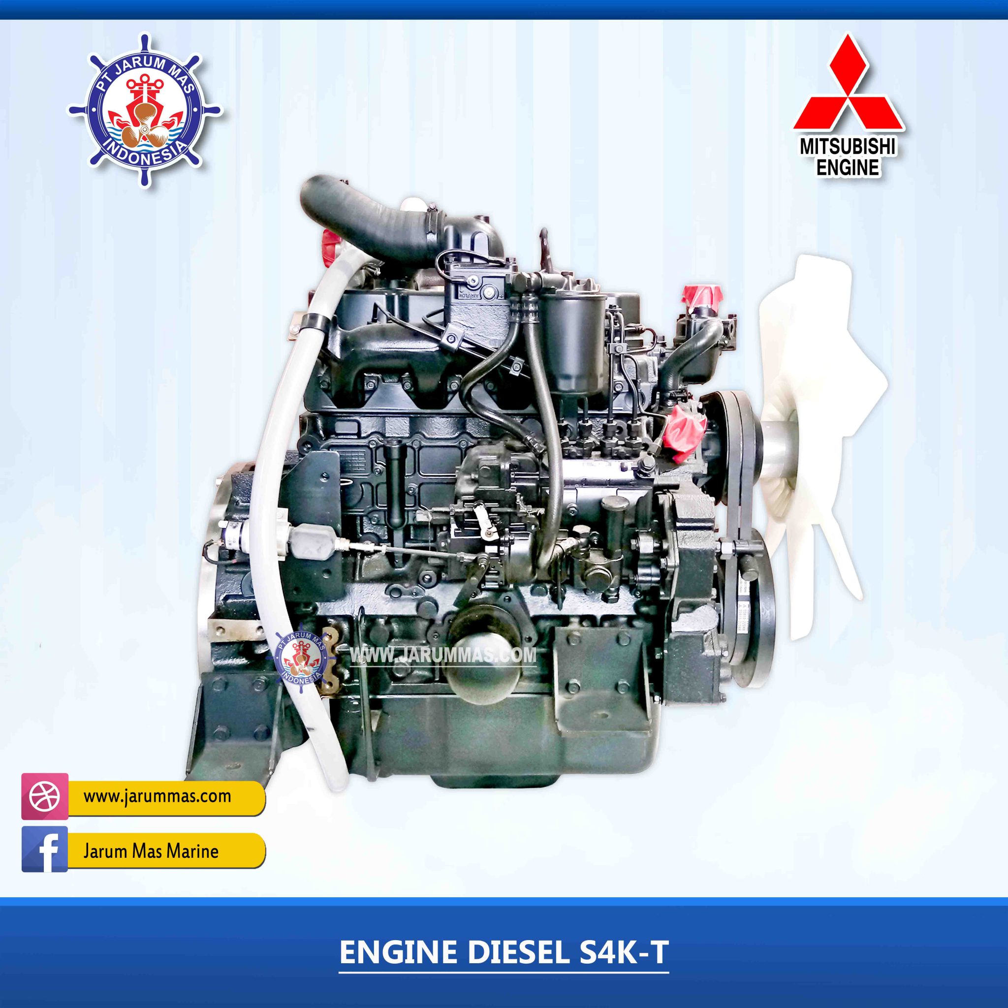 Engine S4K-T 59KW / 1500RPM MITSUBISHI Kondisi Baru 100% - PT Jarum Mas ...