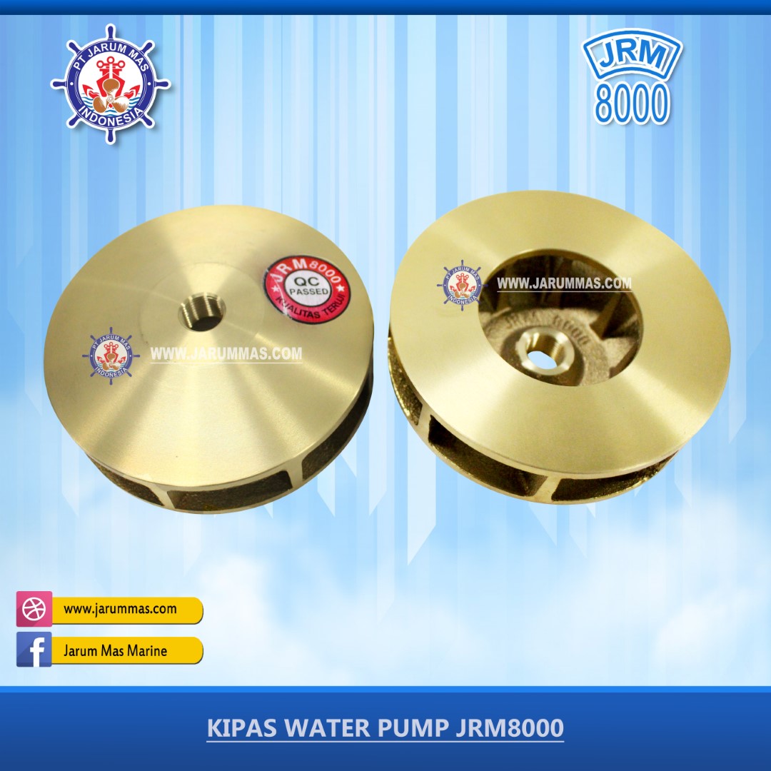 Kipas Impeller Water Pump Jrm8000 Kipas Pompa Keong Pt Jarum Mas Indonesia General Spare Parts Marine Equipment