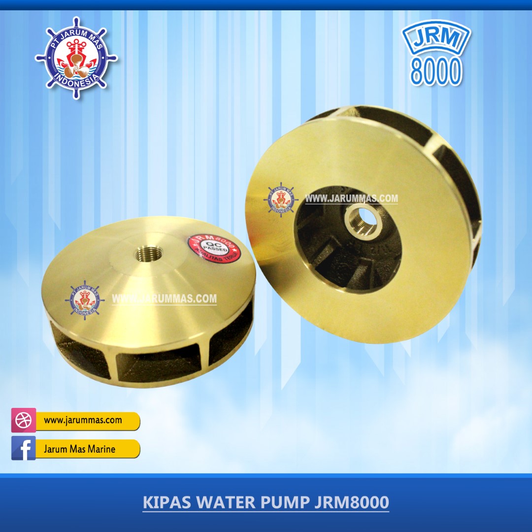 Kipas Impeller Water Pump Jrm8000 Kipas Pompa Keong Pt Jarum Mas Indonesia General Spare Parts Marine Equipment