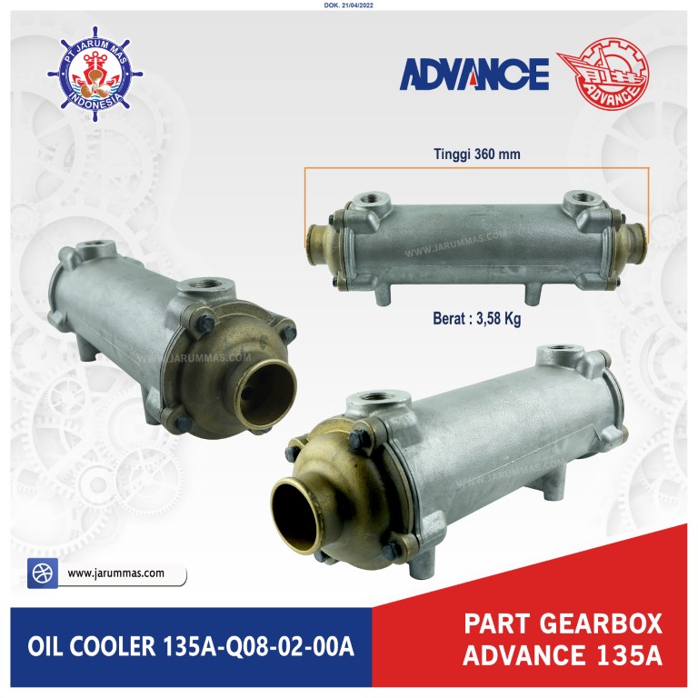 Oil Cooler 135A Q08-02-00A ''ADV'' - PT Jarum Mas Indonesia 